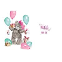 3D Holographic Fantastic Sister Me to You Bear Birthday Card Extra Image 1 Preview